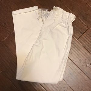 Madewell White Cinch Waist Denim